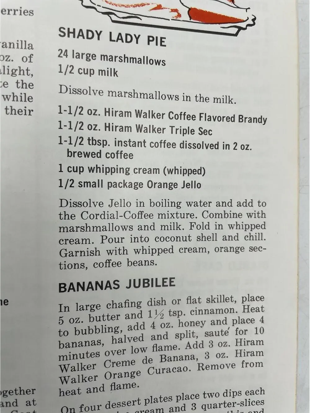 Vintage Hiram Walker Cordials Cookbook: Mid-Century Cocktail & Dessert Recipes